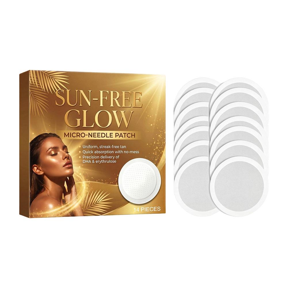 Skincare Glow - 14 szt. Samoopalające plastry z mikroigłami
