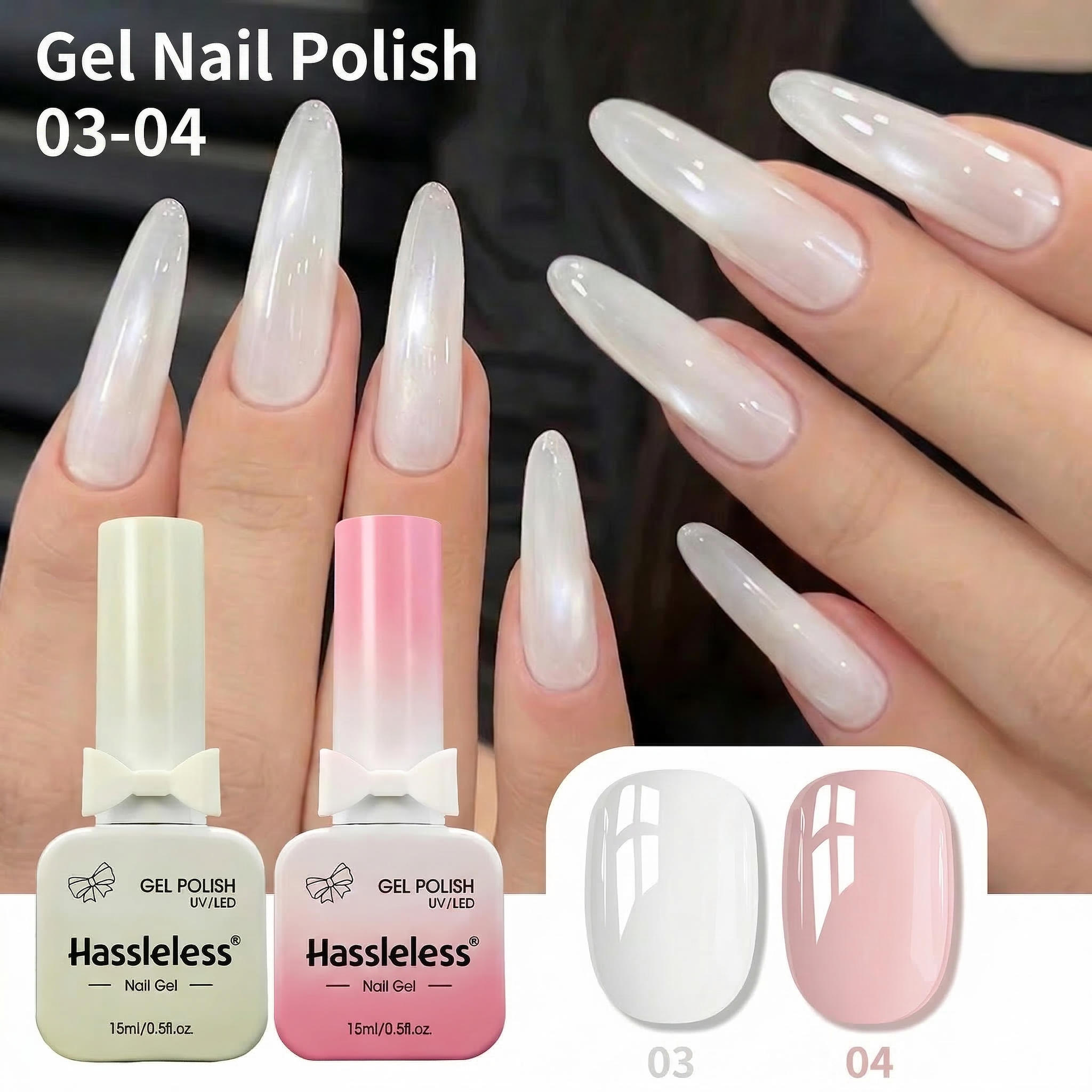 Cucumber Cooling Gel - Bezproblemowy zestaw 15ml modnych lakierów hybrydowych