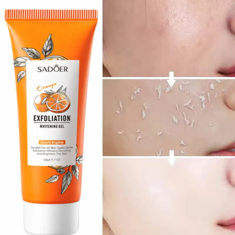 Peptide Neck Cream - Pomarańczowy żel peelingujący do twarzy, złuszczający,