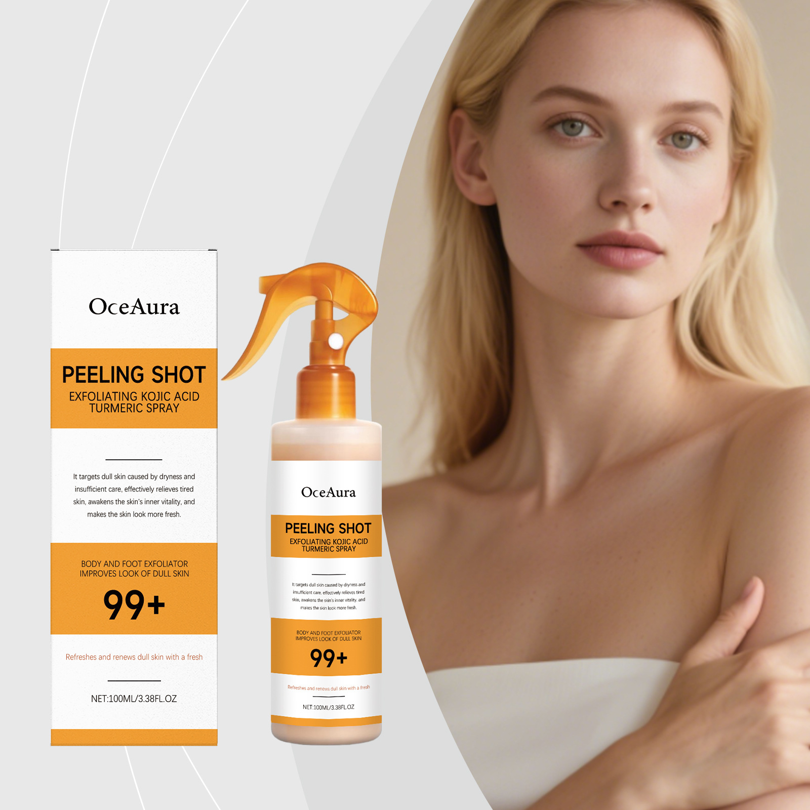 Spray z kwasem kojowym i kurku – Skincare Glow recenzja i cena