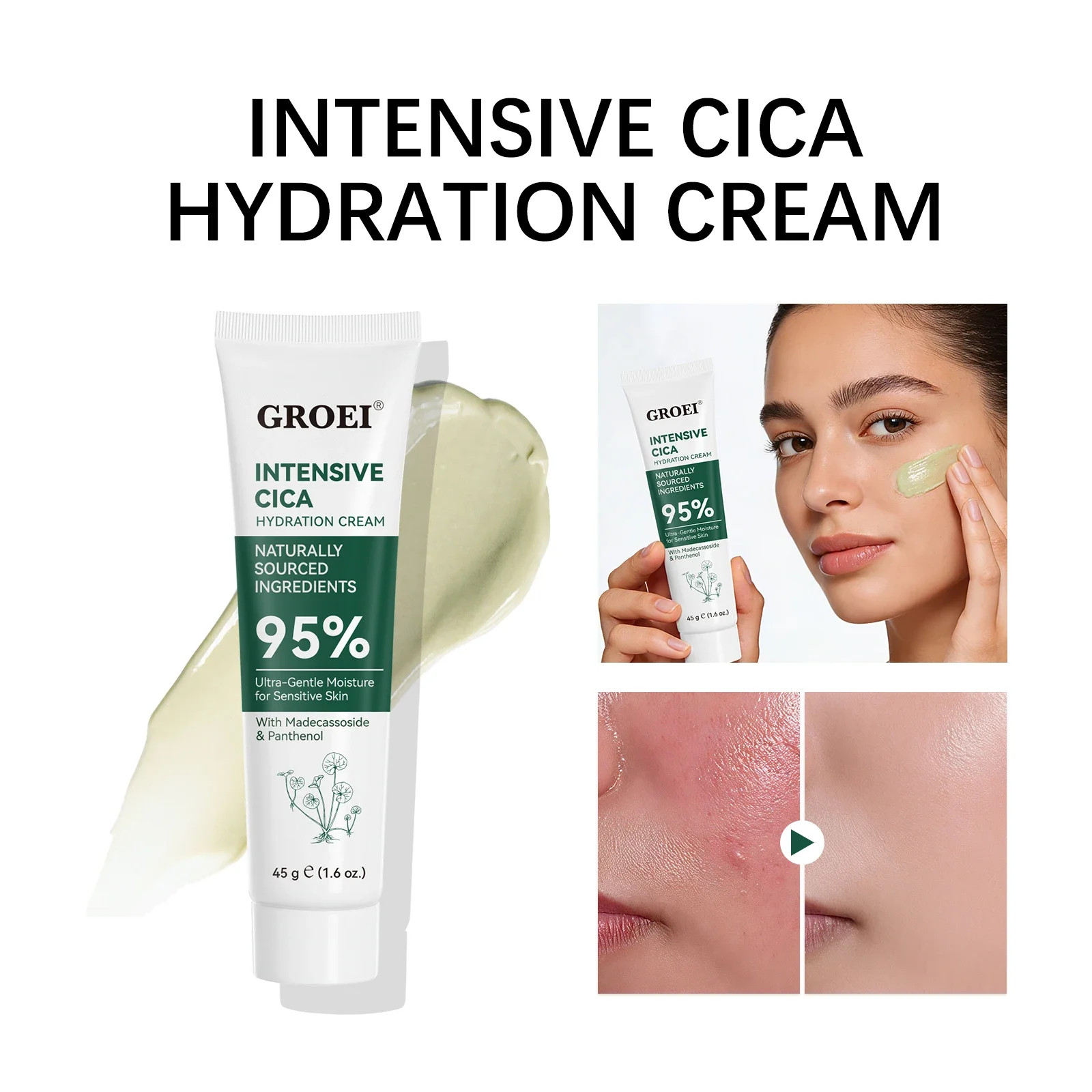GROEI Krem nawilżający z trawą – Skincare Glow recenzja i cena