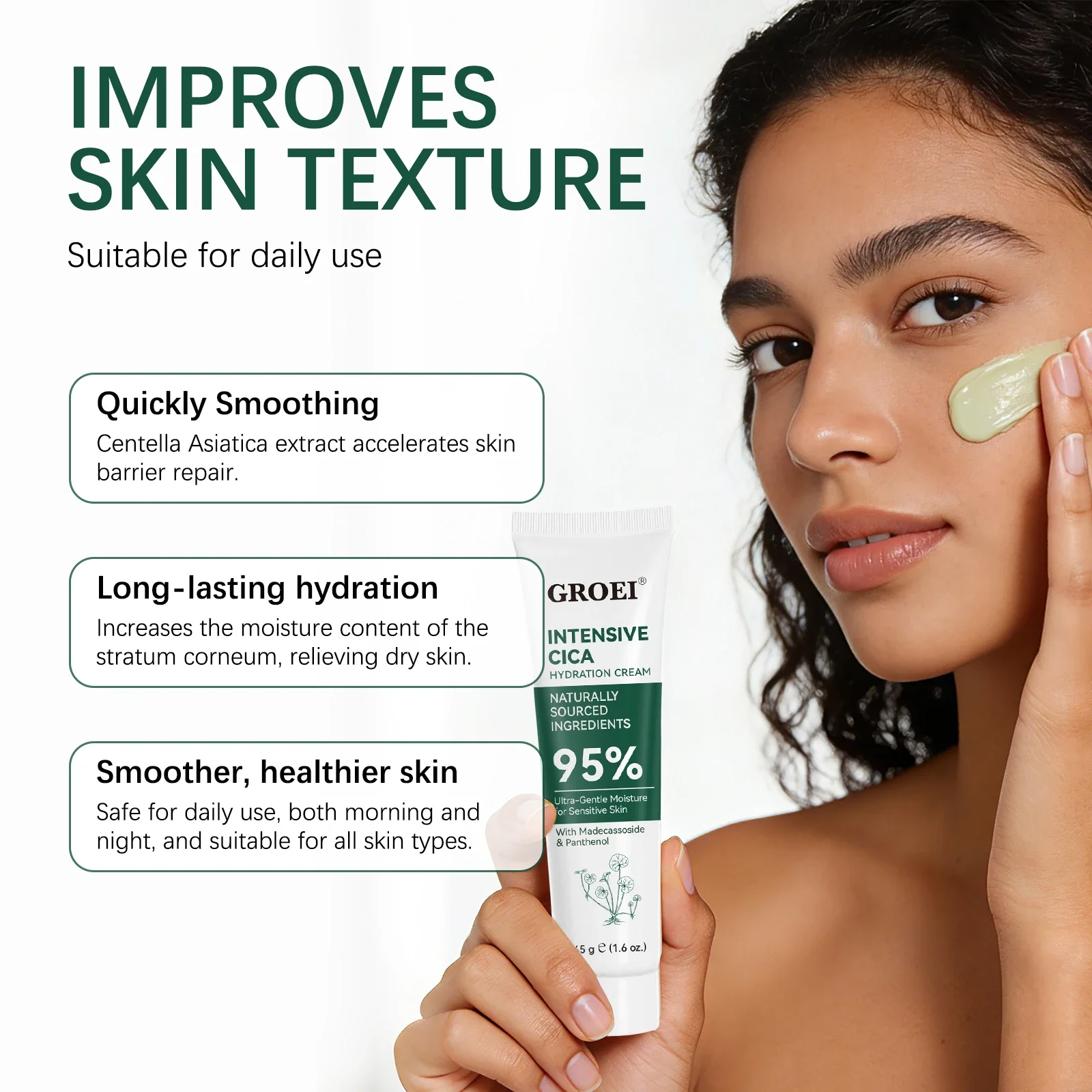 GROEI Krem nawilżający z trawą – Skincare Glow recenzja i cena