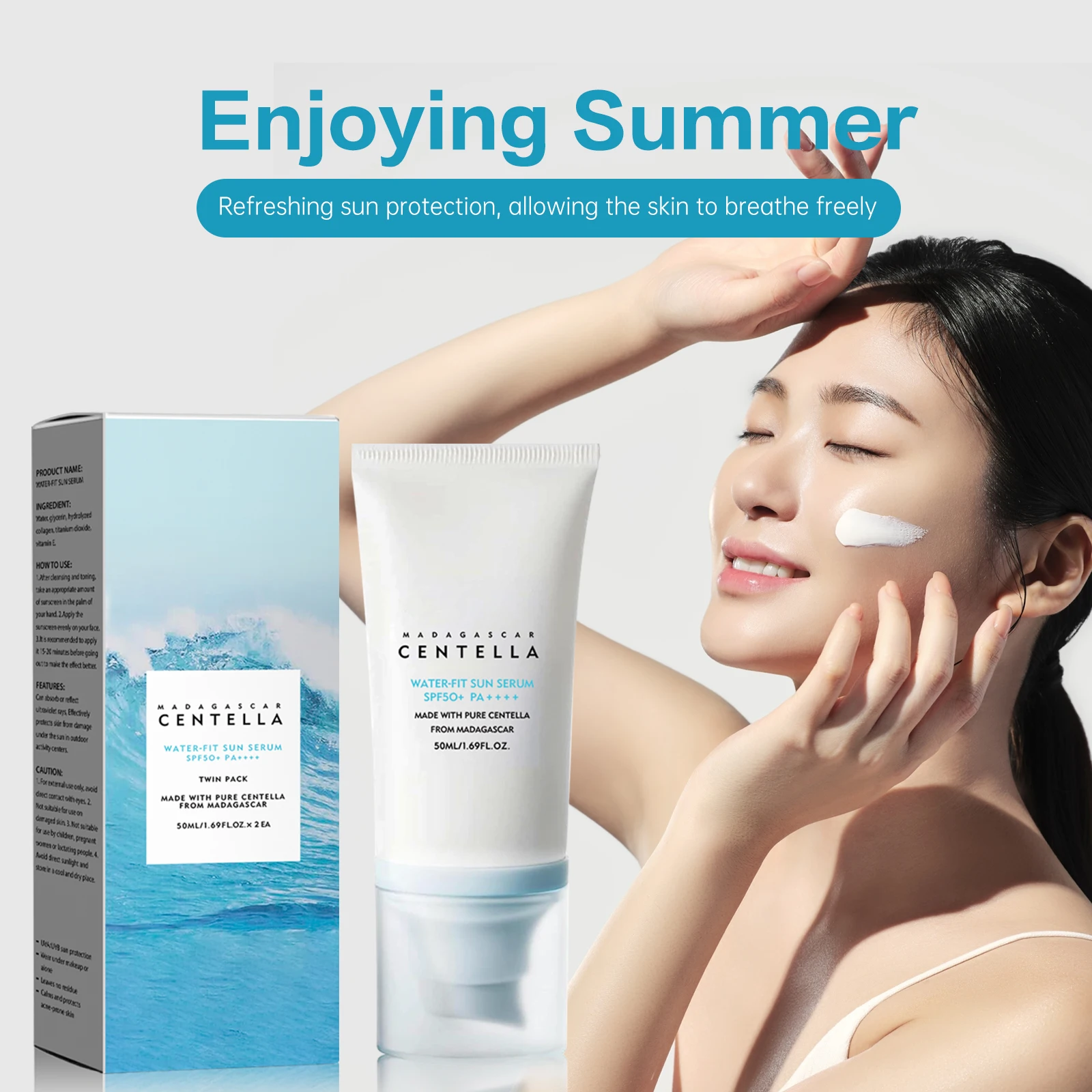 2/1 szt. Krem przeciwsłoneczny – Spf 50 Sunscreen recenzja i cena
