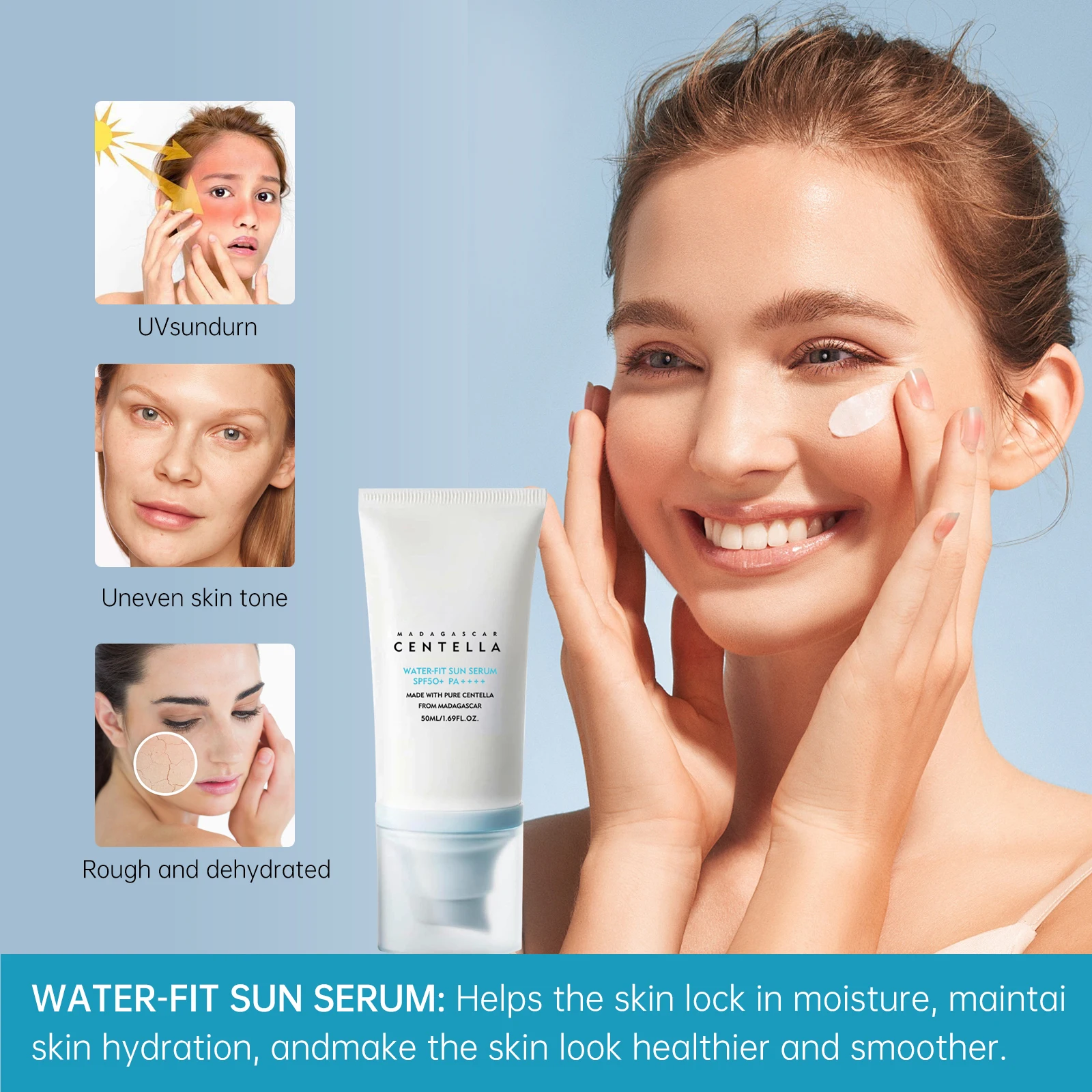 2/1 szt. Krem przeciwsłoneczny – Spf 50 Sunscreen recenzja i cena